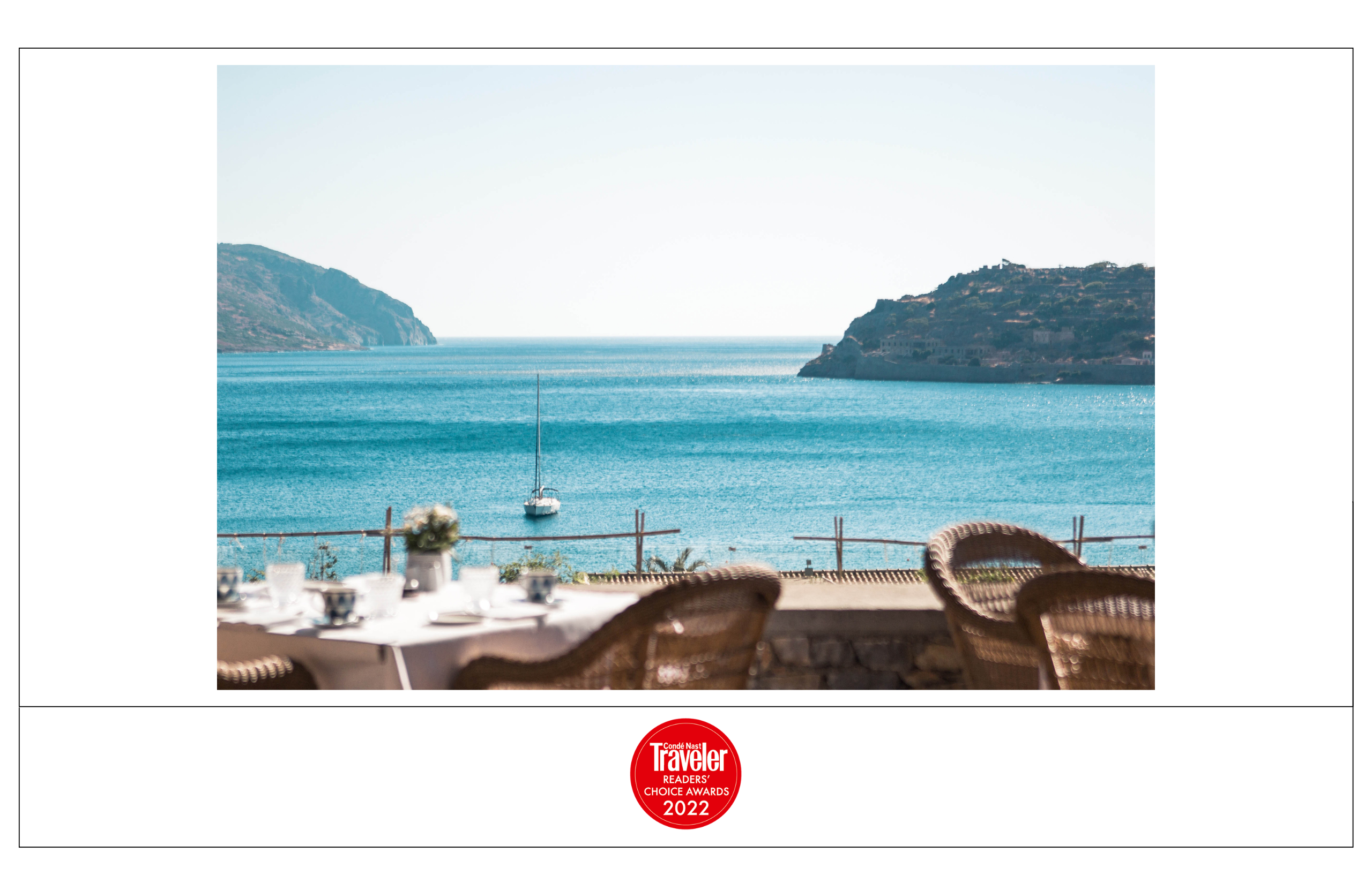TOP 10 RESORTS IN GREECE READERS’ CHOICE AWARDS BY CONDÉ NAST TRAVELER, 2022